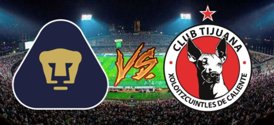 Pumas UNAM contra Tijuana - Torneo Liga MX México Primera División - Domingo 2 de Noviembre 2025