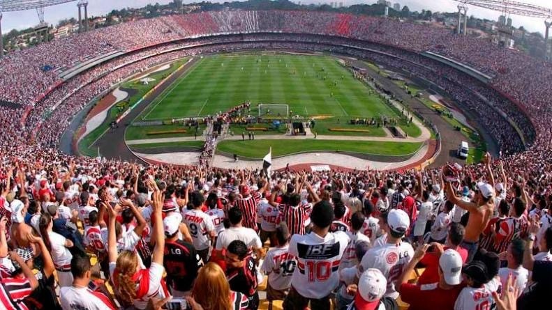 Estadio. São Paulo contra Flamengo