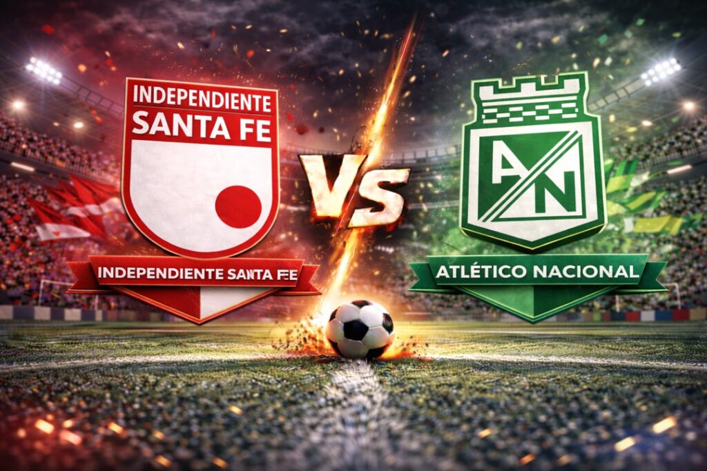 Independiente de Santa Fe contra Atlético Nacional