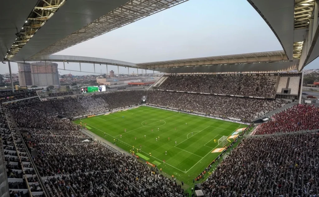 Estadio Neo Quimica - Corinthians contra Internacional –Liga Brasil 2026– 5 de Abril (19:30 hora local)