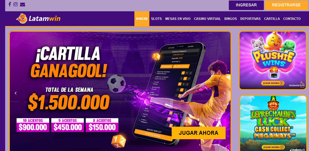 Latamwin Chile, es un sitio nuevo en el país que ofrece atractivas <yoastmark class=