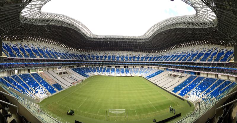 Estadio BBVA donde se disputará el duelo entre Monterrey contra América.
