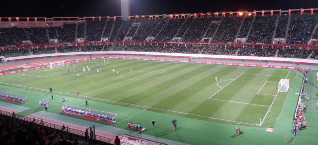Estadio. Egipto contra Zimbabue