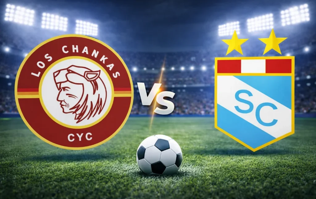 Escudos Los Chankas contra Sporting Cristal - Liga 1 Perú - 21 de marzo de 2026, 15:30h