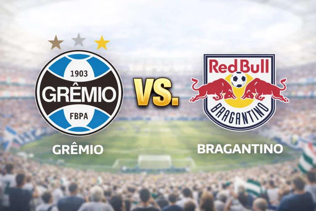 Grêmio contra Bragantino –Liga Brasil 2026– 12 de Marzo (20:30 hora local)
