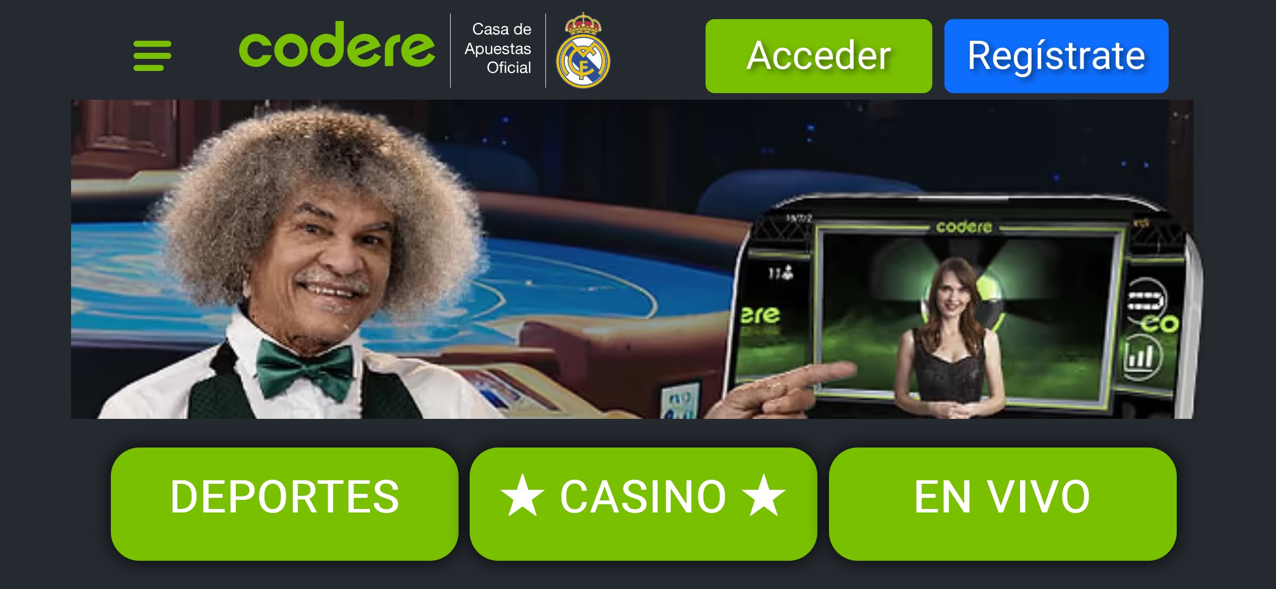 Codere destaca entre casas de apuestas deportivas en Colombia.