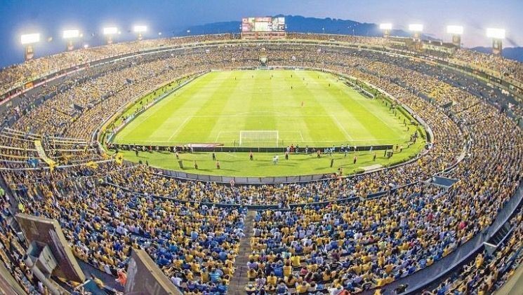 Estadio. Tigres contra Santos