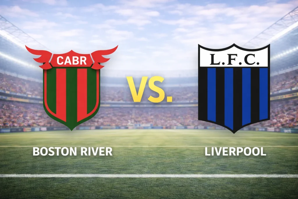 Boston River contra Liverpool –Liga Uruguaya Apertura 2026– 9 de Marzo (21:30 hora local)