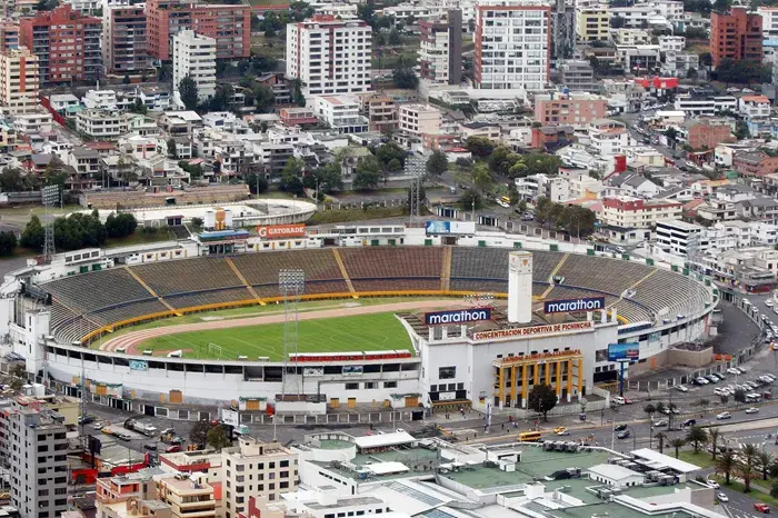 Estadio. Universidad Catolica contra Independiente del Valle