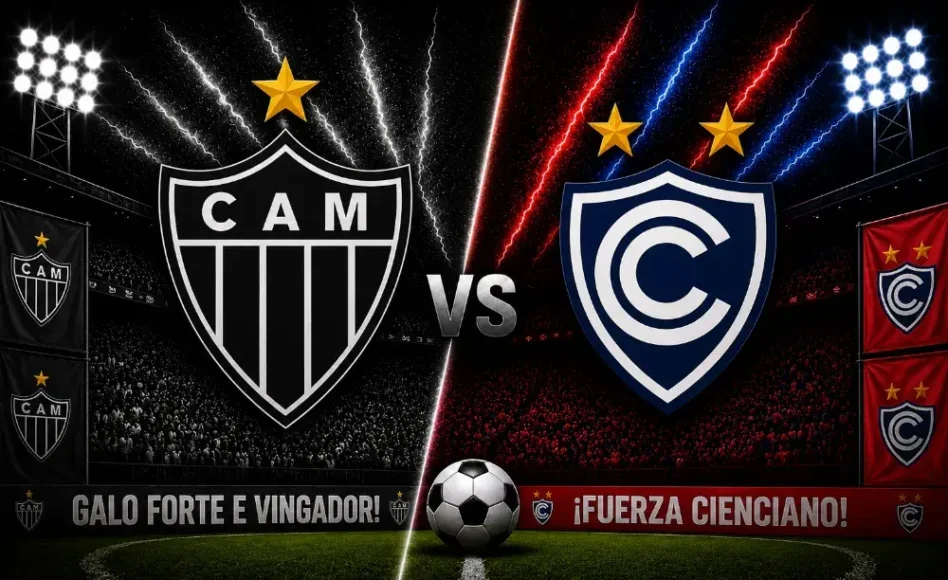 Atlético Mineiro contra Cienciano -Copa Sudamericana 2026- 21 de Mayo (19:00 hora local)