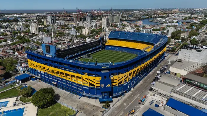 Estadio. Boca Juniors contra Huracán