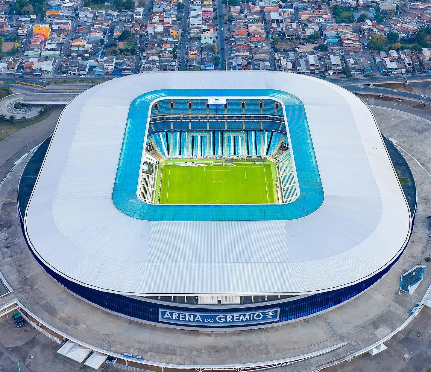 Estadio. Gremio contra Santos