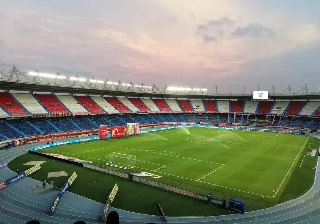Estadio. Junior contra Once Caldas