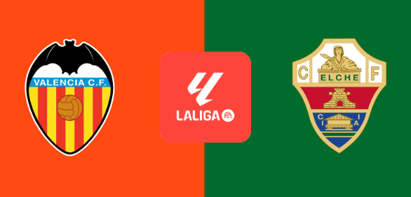 Valencia contra Elche — LaLiga — sábado 10 de enero de 2026