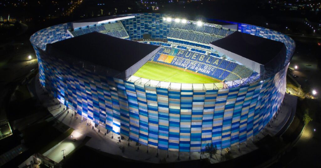 Estadio. Cruz Azul contra Atlas