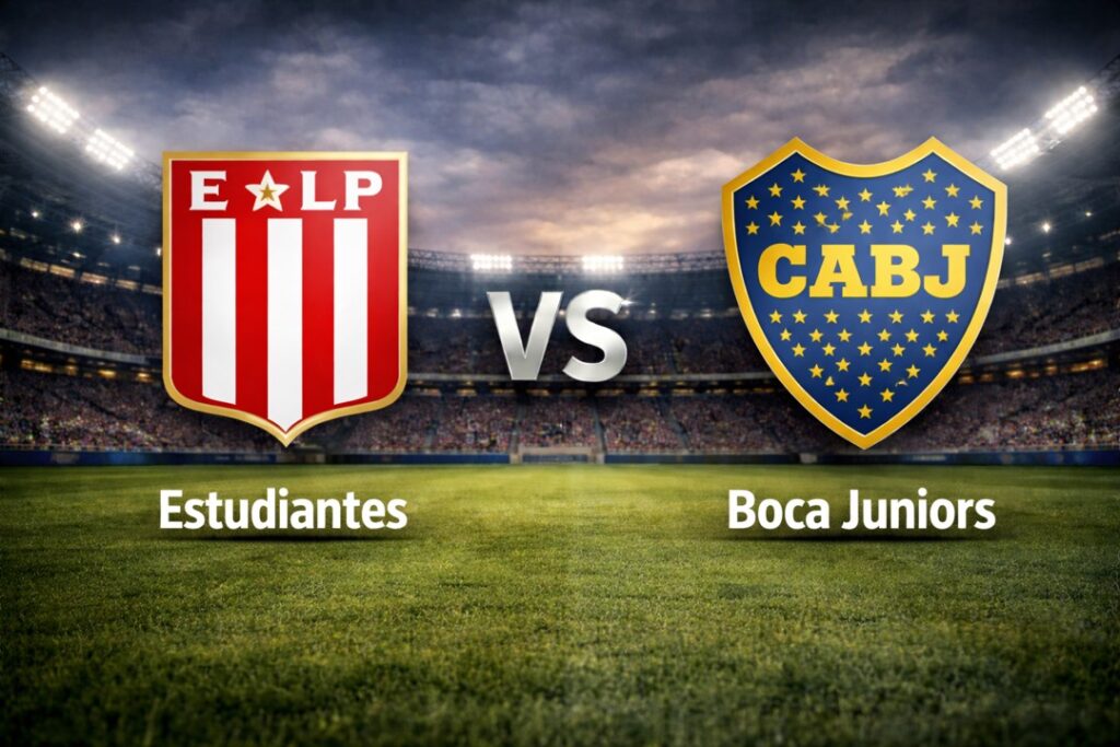 Estudiantes contra Boca Juniors
