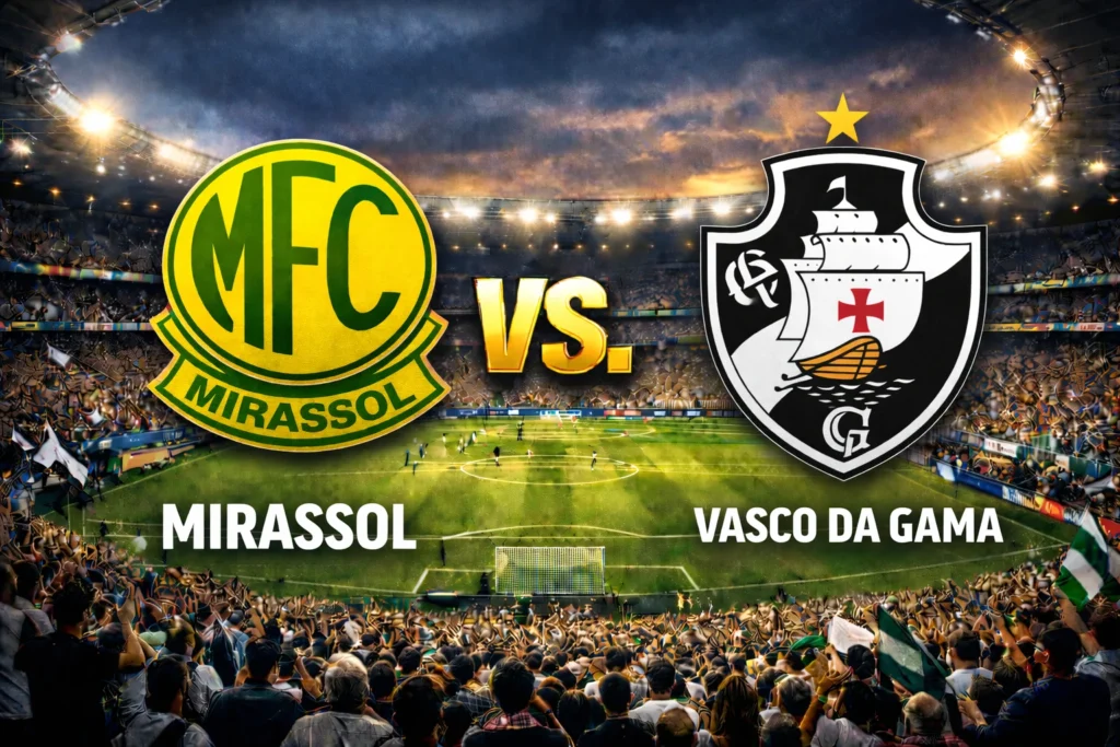 Mirassol contra Vasco da Gama –Liga Brasil 2026– 29 de Enero