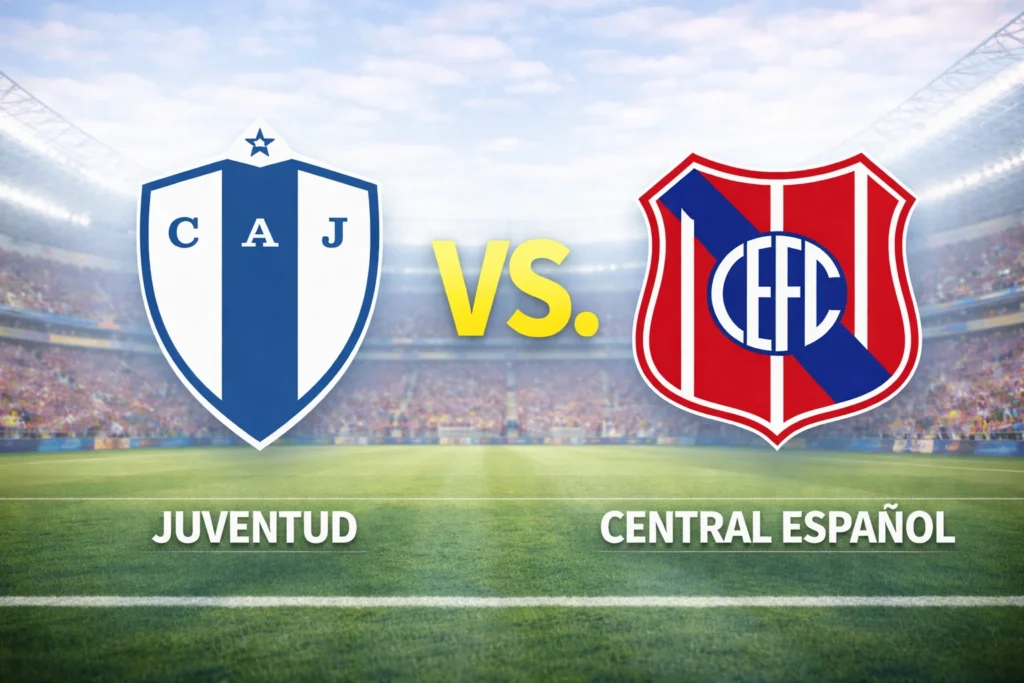 Juventud vs Central Español - Juventud contra Central Español –Liga Uruguaya Apertura 2026– 22 de Febrero (17:00 hora local)