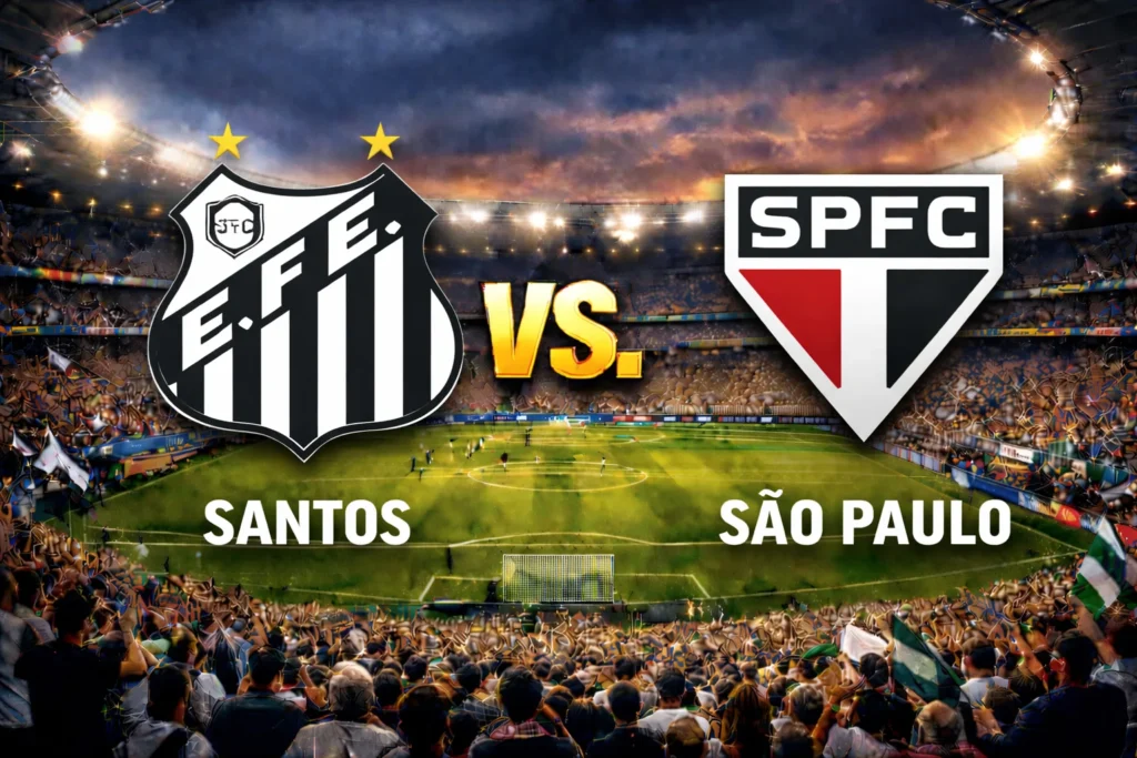 Santos contra São Paulo –Liga Brasil 2026– 4 de Febrero