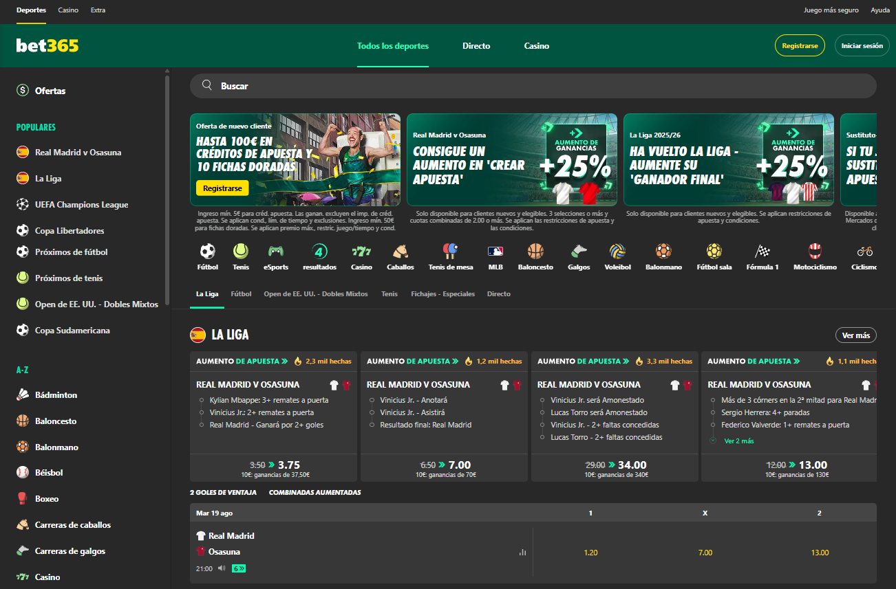 Bet365 de las mejores casas de apuestas