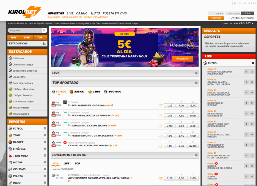 Kirolbet - casa de apuestas deportivas