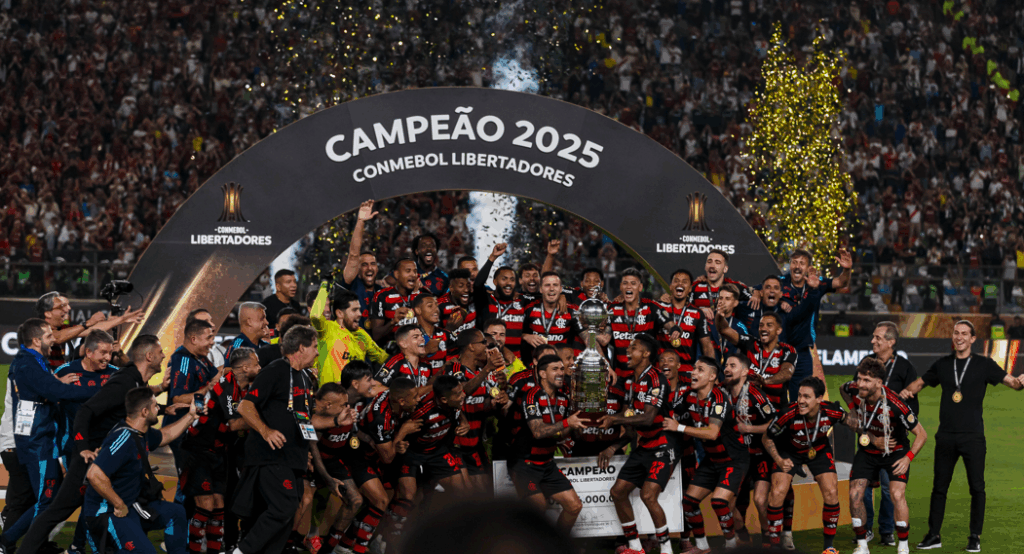Flamengo campeno libertadores 3 celebracion
