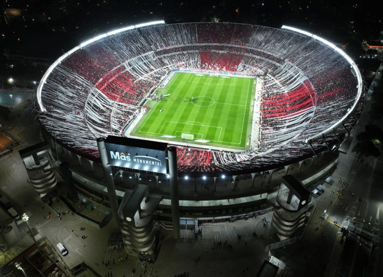 Estadio. River Plate contra Gimnasia