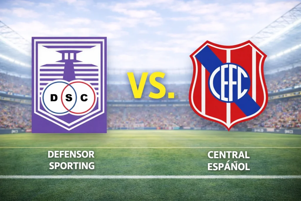 Defensor Sporting contra Central Español – Liga Uruguaya Apertura 2026 – 8 de Marzo (20:00 hora local)