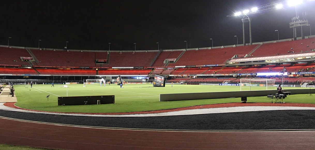 Estadio. São Paulo contra O'Higgins