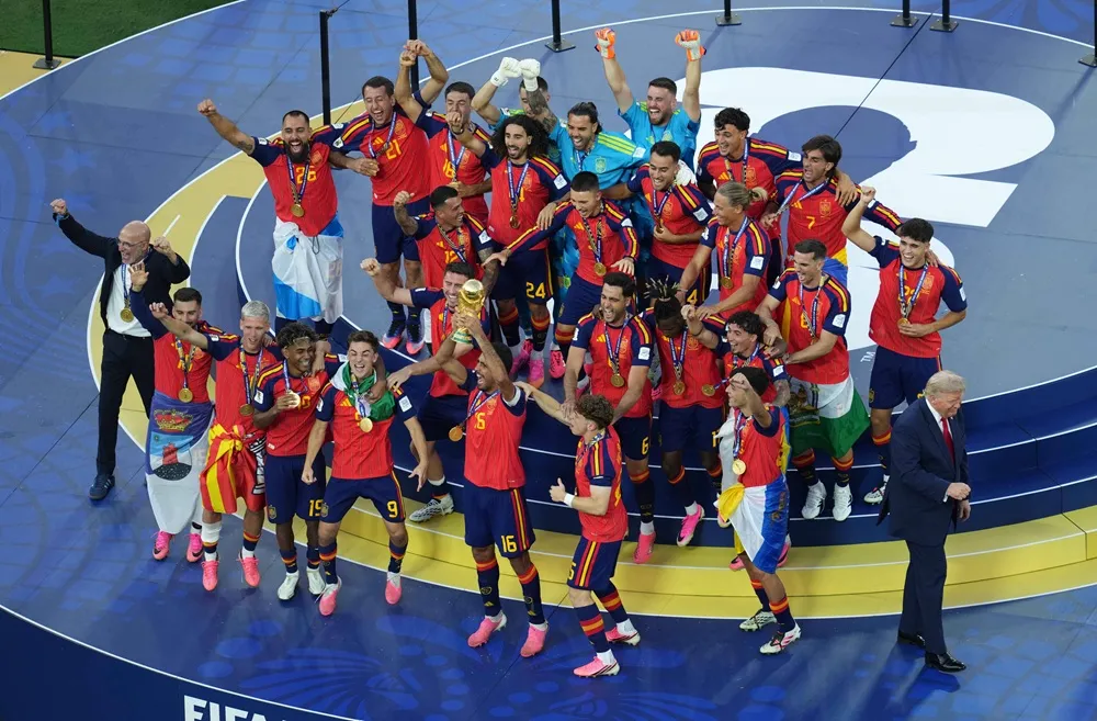 Lamine Yamal, Dani Olmos, Ferran Torres y algunos otros jugadores del Barcelona que jugaron la final del Mundial 2026. Lamine Yamal, Dani Olmos, Ferran Torres y algunos otros jugadores del Barcelona que jugaron la final del Mundial 2026.