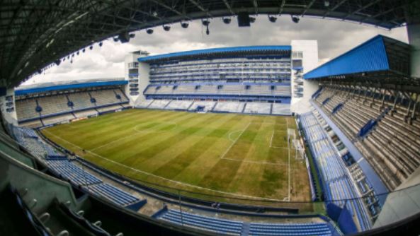 Estadio George Capwell donde jugarán Emelec contra Aucas.