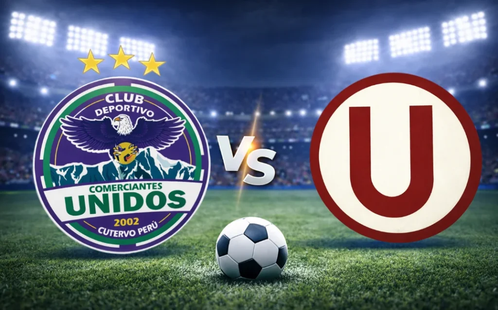 Comerciantes Unidos contra Universitario - Liga 1 Perú - 21 de marzo de 2026, 13:15h