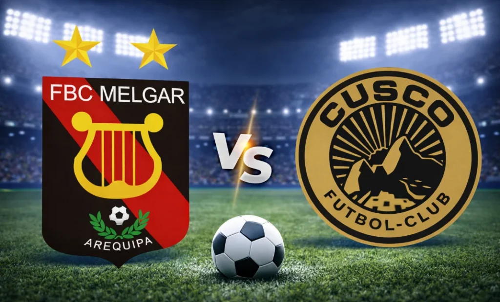 escudos Melgar Cusco Fc - Melgar contra Cusco FC - Liga 1 Perú - 4 de abril 2026, 18:30h