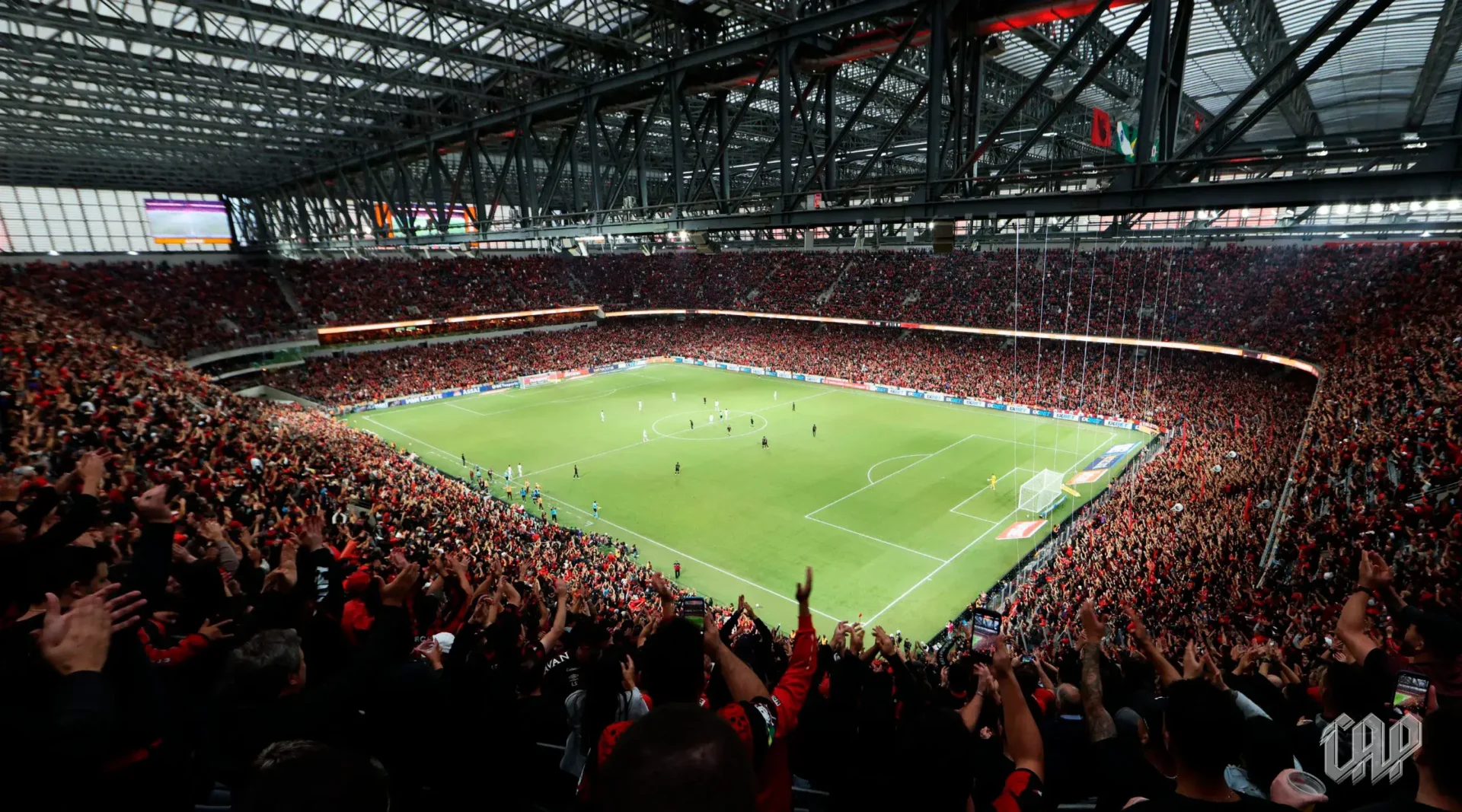Estadio. Athletico Paranaense contra Grêmio