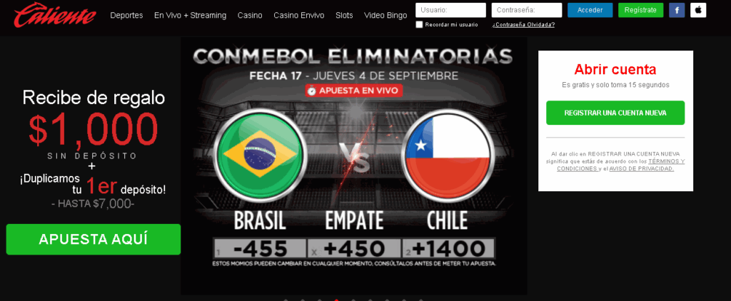 Caliente: mejor casa de apuestas deportivas en México