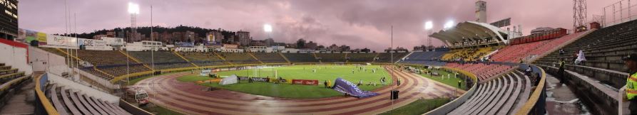 Estadio Olímpico Atahualpa donde se enfrentarán Universidad Católica contra Orense.