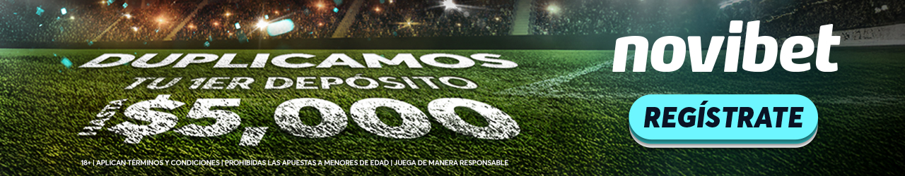 Novibet: Duplicamos tu 1er depósito hasta $5,000. Regístrate.