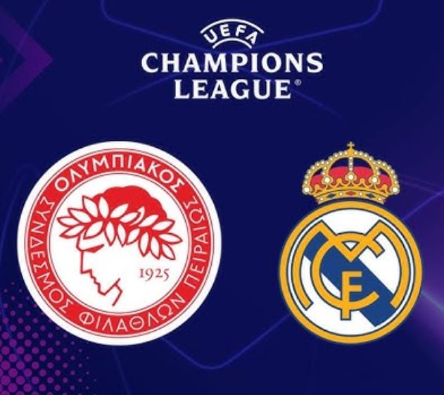 Olympiacos FC contra Real Madrid CF -Champions League- Miércoles 26 de noviembre 2025