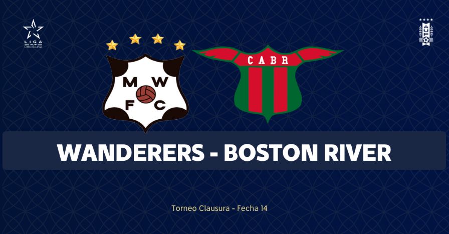 Wanderers contra Boston River - Liga Uruguay - 31 de Octubre 2025 - 20 hora