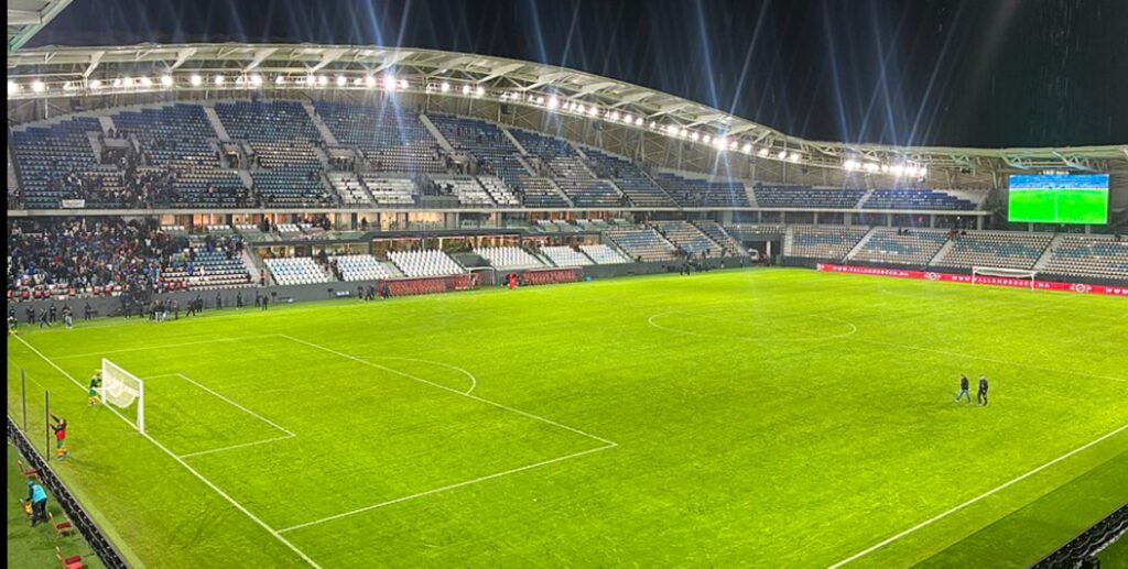 Estadio. Sudáfrica contra Camerún