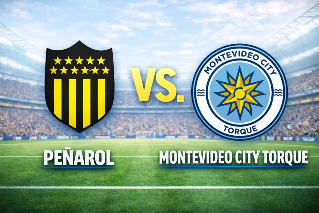 Peñarol contra City Torque –Liga Uruguaya, Apertura 2026– 7 de Febrero (20:30 hora local)