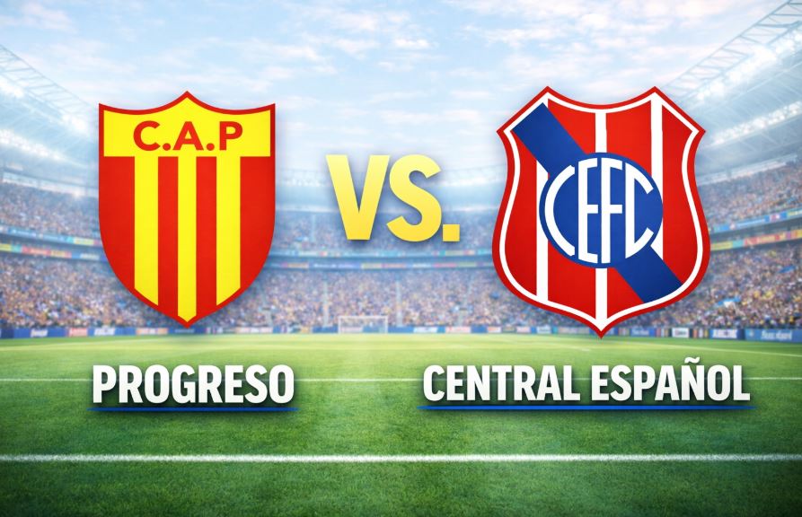 Progreso contra Central Español –Liga Uruguaya, Apertura 2026– 7 de Febrero