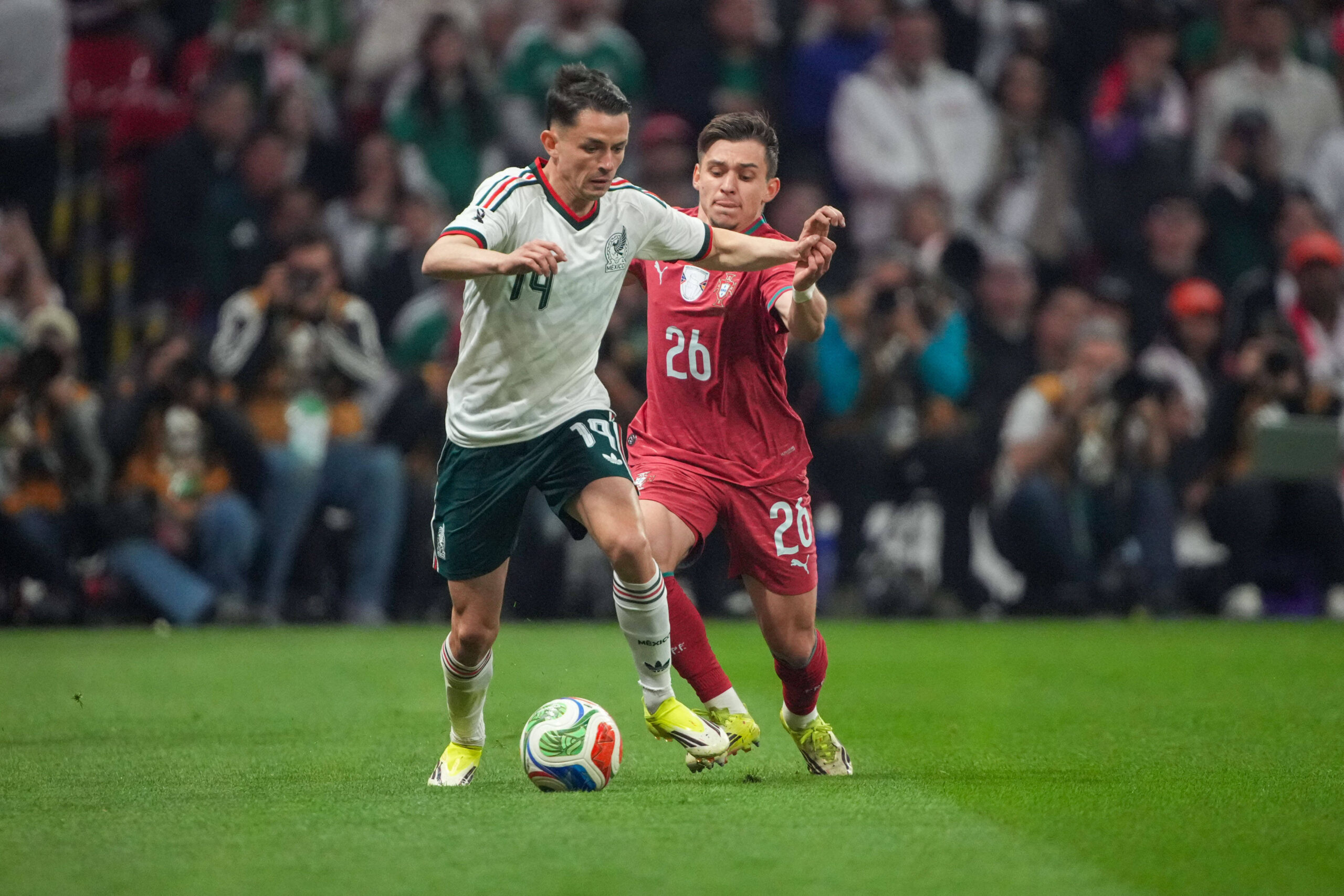 Jugadores. México contra Bélgica