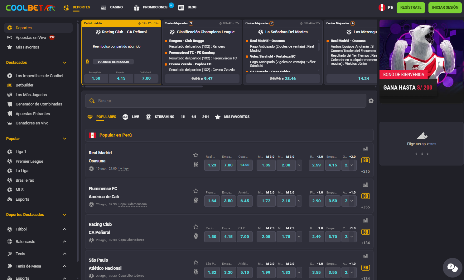 Portada Coolbet Perú