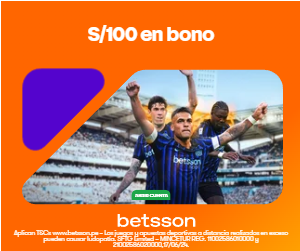 Betsson Perú – Bono S/100