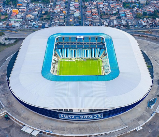 Estadio. Grêmio contra Botafogo