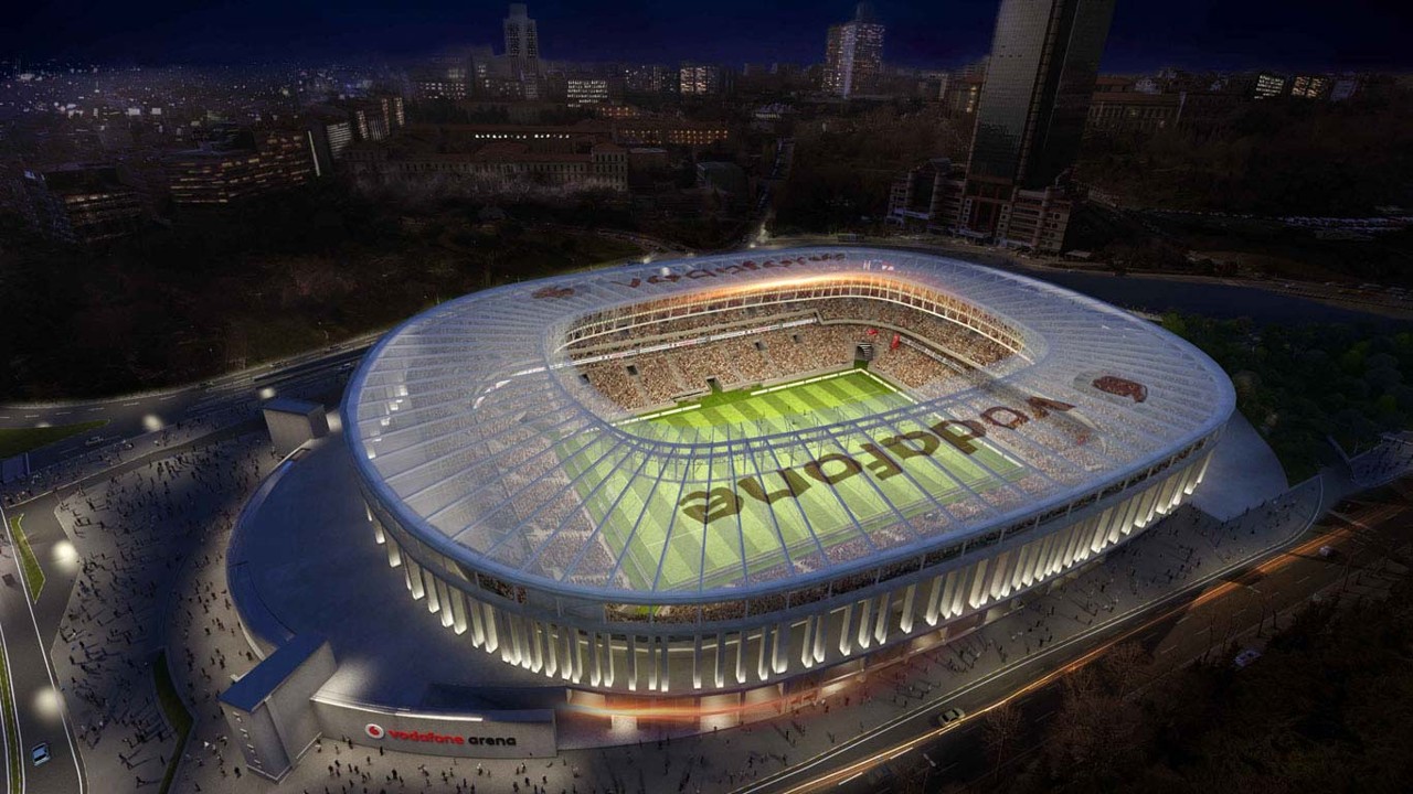 Estadio. Turquía contra Rumanía