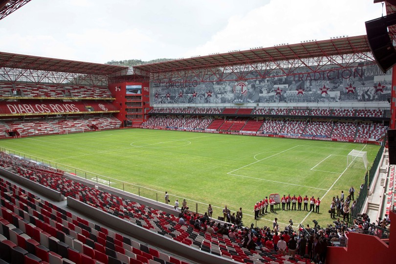 Estadio. Toluca contra LA Galaxy